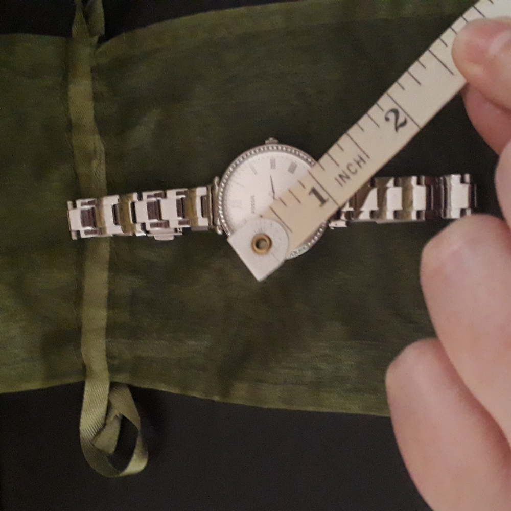 FOSSIL Silver Tone Watch With CZ - Picture 4 of 7
